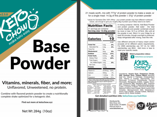 base powder Nutritional facts. visit info.ketochow.xyz/nutrition