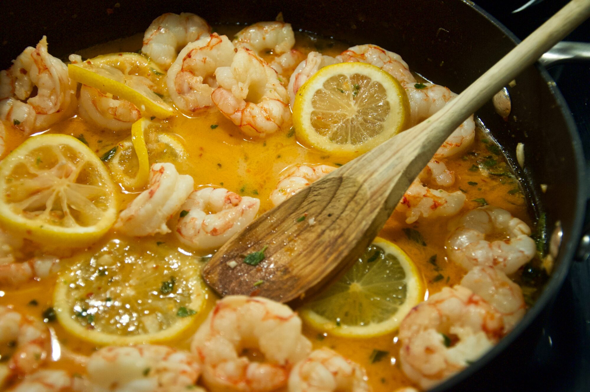 shrimp and lemon stir fry