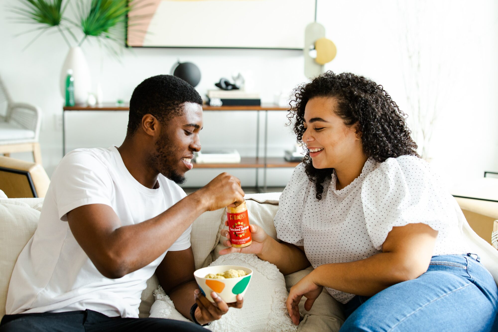 couple eating