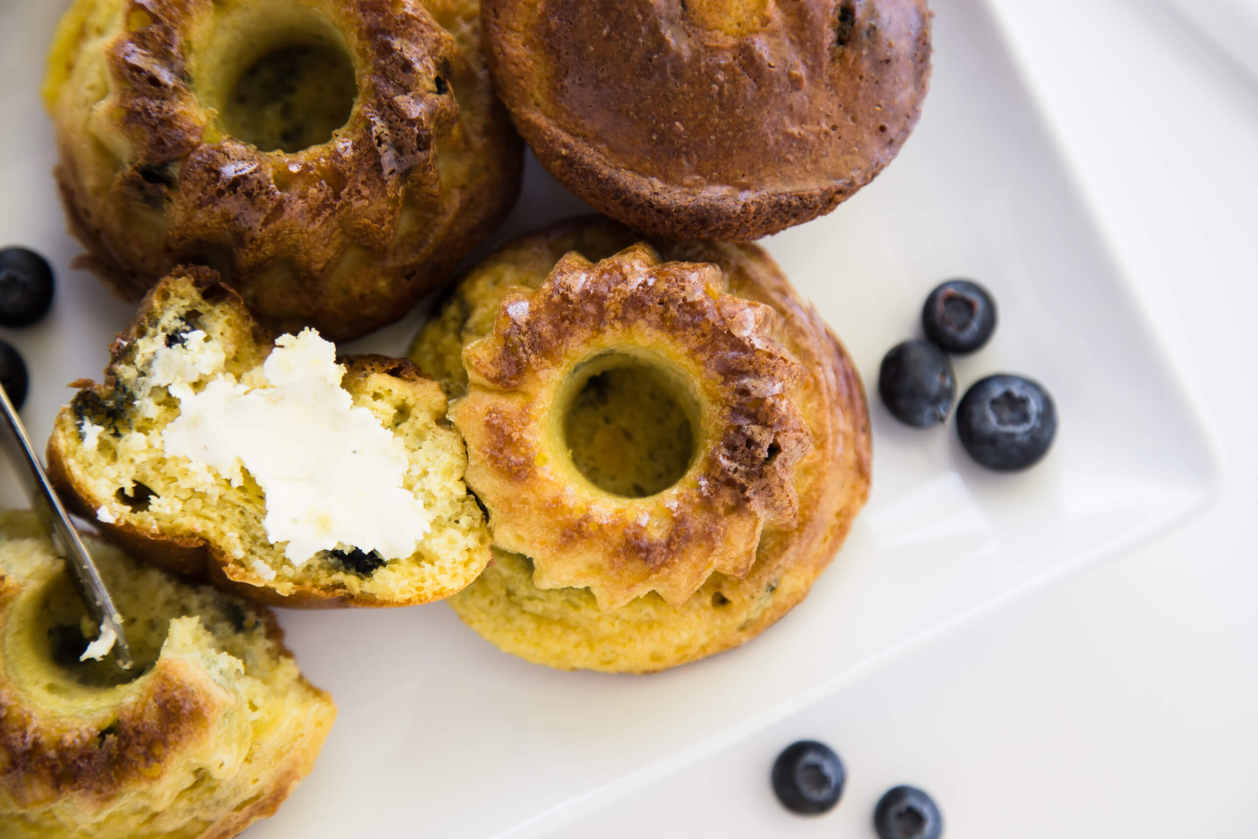 Blueberry-Banana Donut Muffins