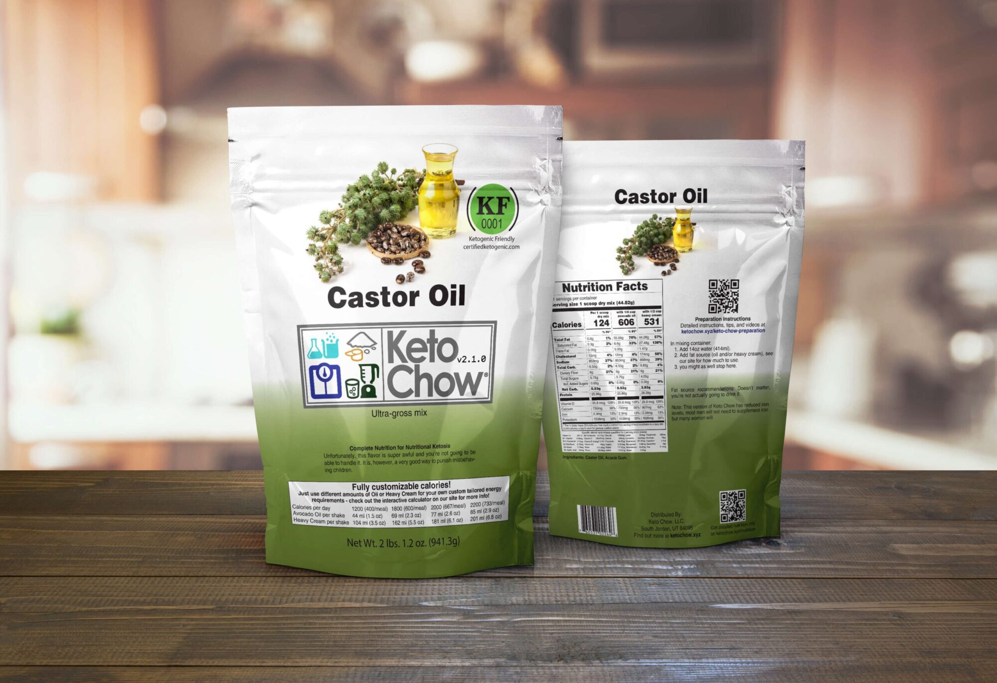 Castor Oil Keto Chow bulk bags