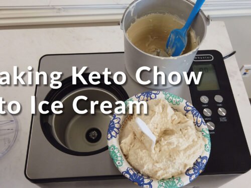 Making Keto Chow into Ice Cream