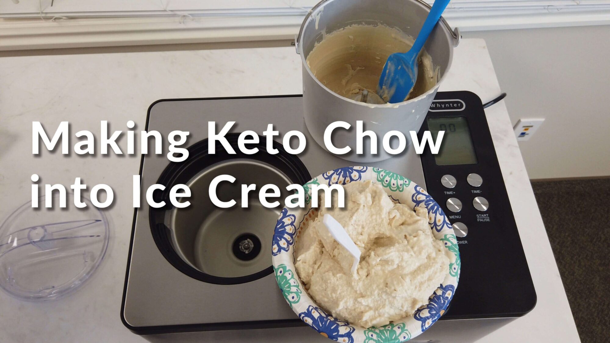 Making Keto Chow into Ice Cream