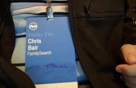 Hello. I'm Chris Bair. FamilySearch. Attendee