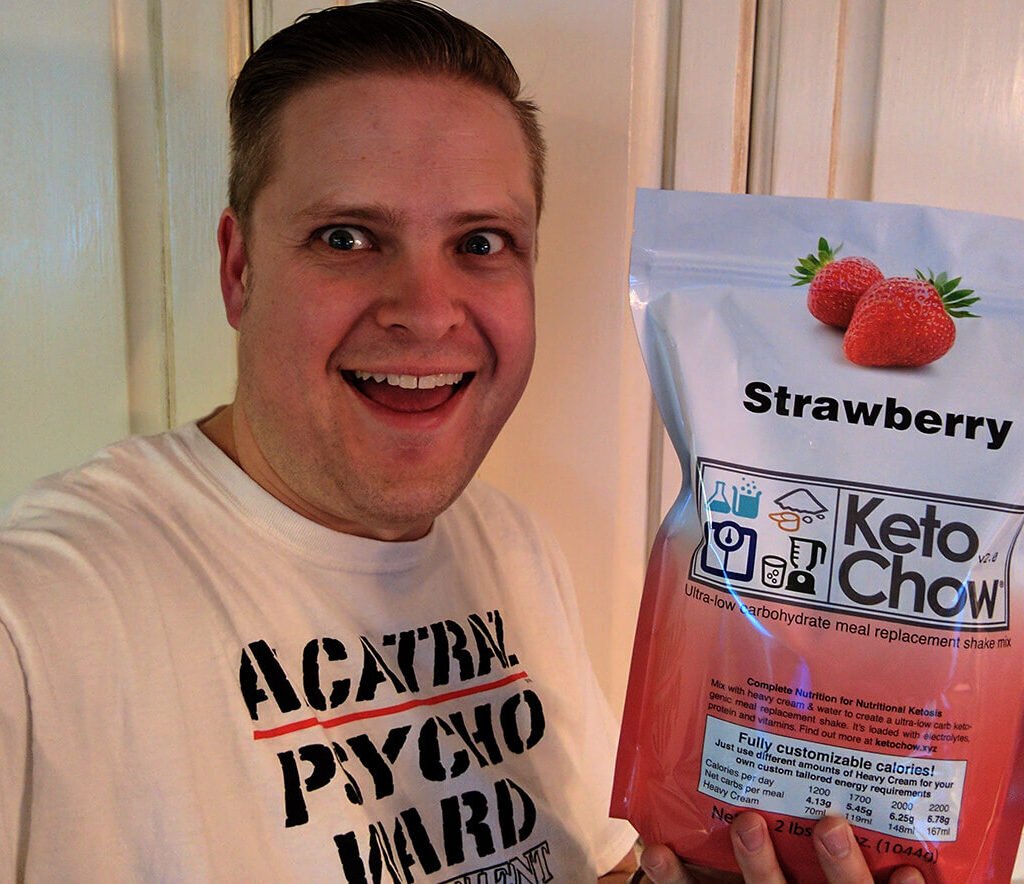 chris and strawberry Keto Chow