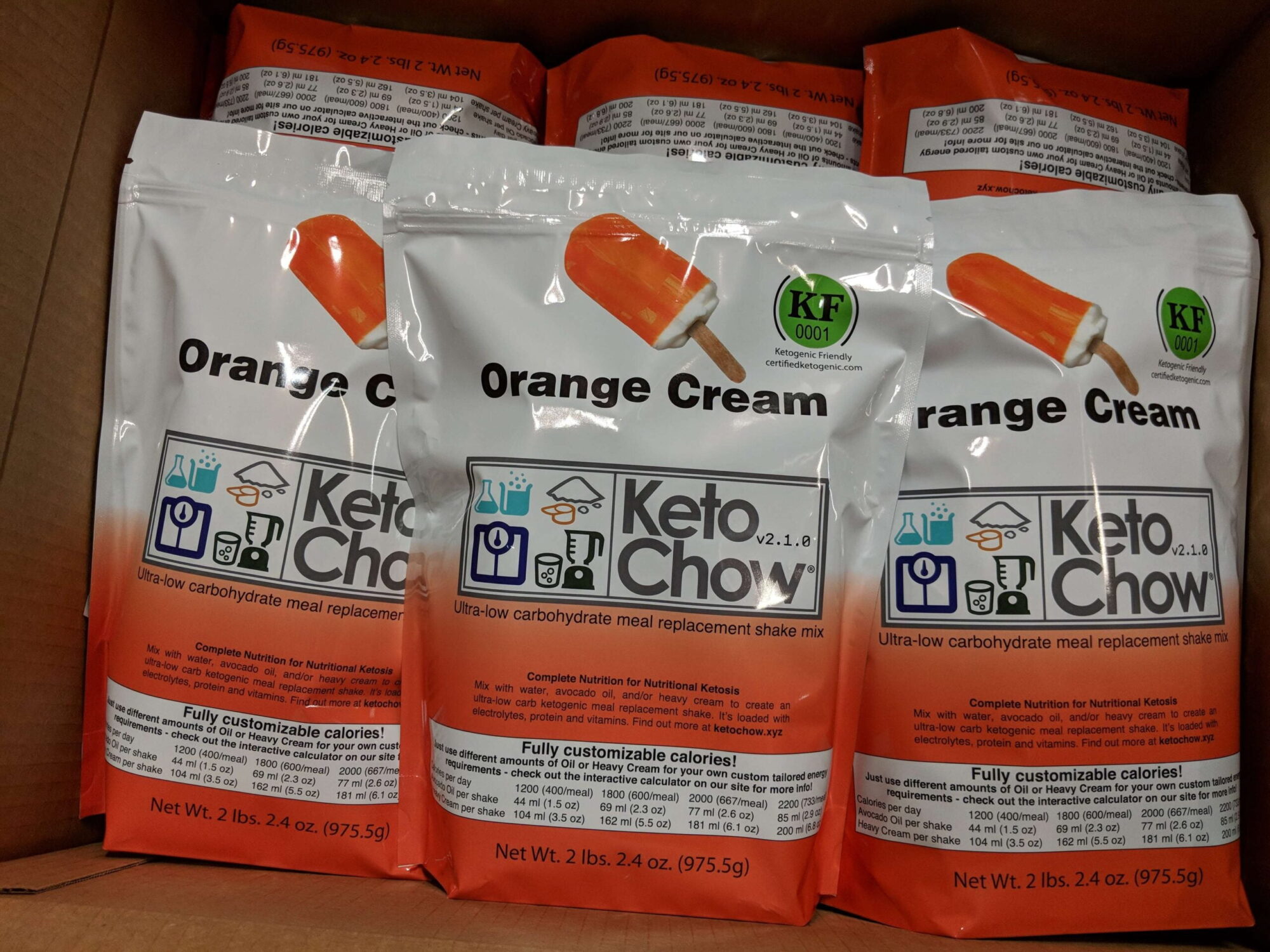 Orange Cream 21 meal bulk bags