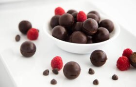 Keto Chow Chocolate Raspberry Truffles