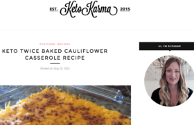 Keto Karma. keto twice baked cauliflower casserole recipe