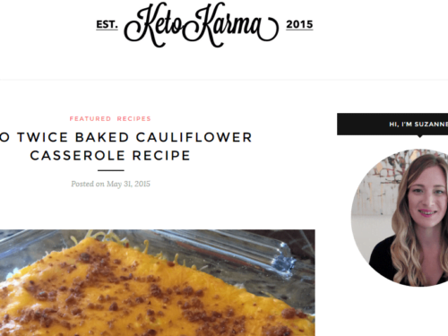 Keto Karma. keto twice baked cauliflower casserole recipe