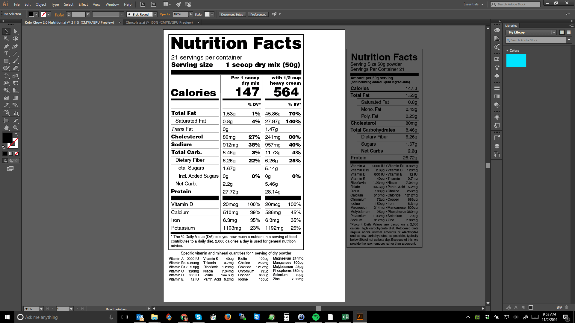 Nutritional facts. visit info.ketochow.xyz/nutrition