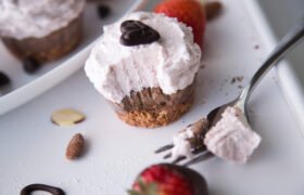 Mini Strawberry Mousse and Chocolate Tarts