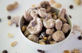 Chocolate-Peanut Butter Keto Muddy Buddies