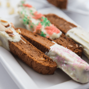 Festive Eggnog Biscotti