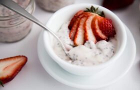 Strawberry Chia Seed Pudding