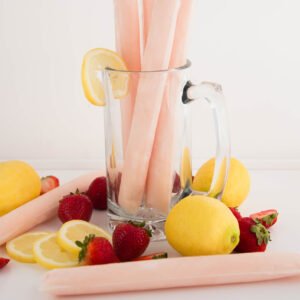 Strawberry Lemonade Yogurt Pops