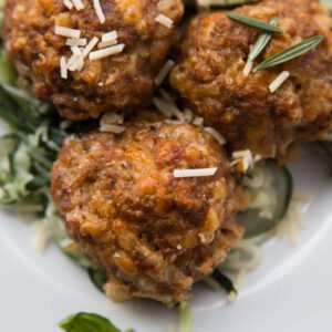 Tomato Basil Turkey Meatballs