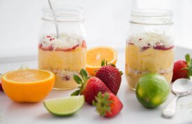 Tropical Orange Cream Parfaits