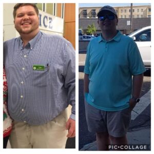 Tyler's Weight loss success