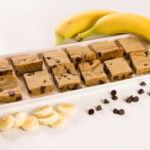 Banana blondies with chocolate chips- featuring banana Keto Chow