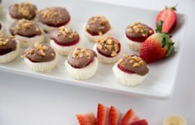 Banana Split Frozen Yogurt Bites