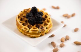 blackberry almond chaffle