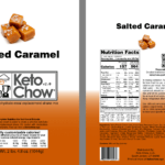 Salted Caramel Keto Chow Nutrition Label