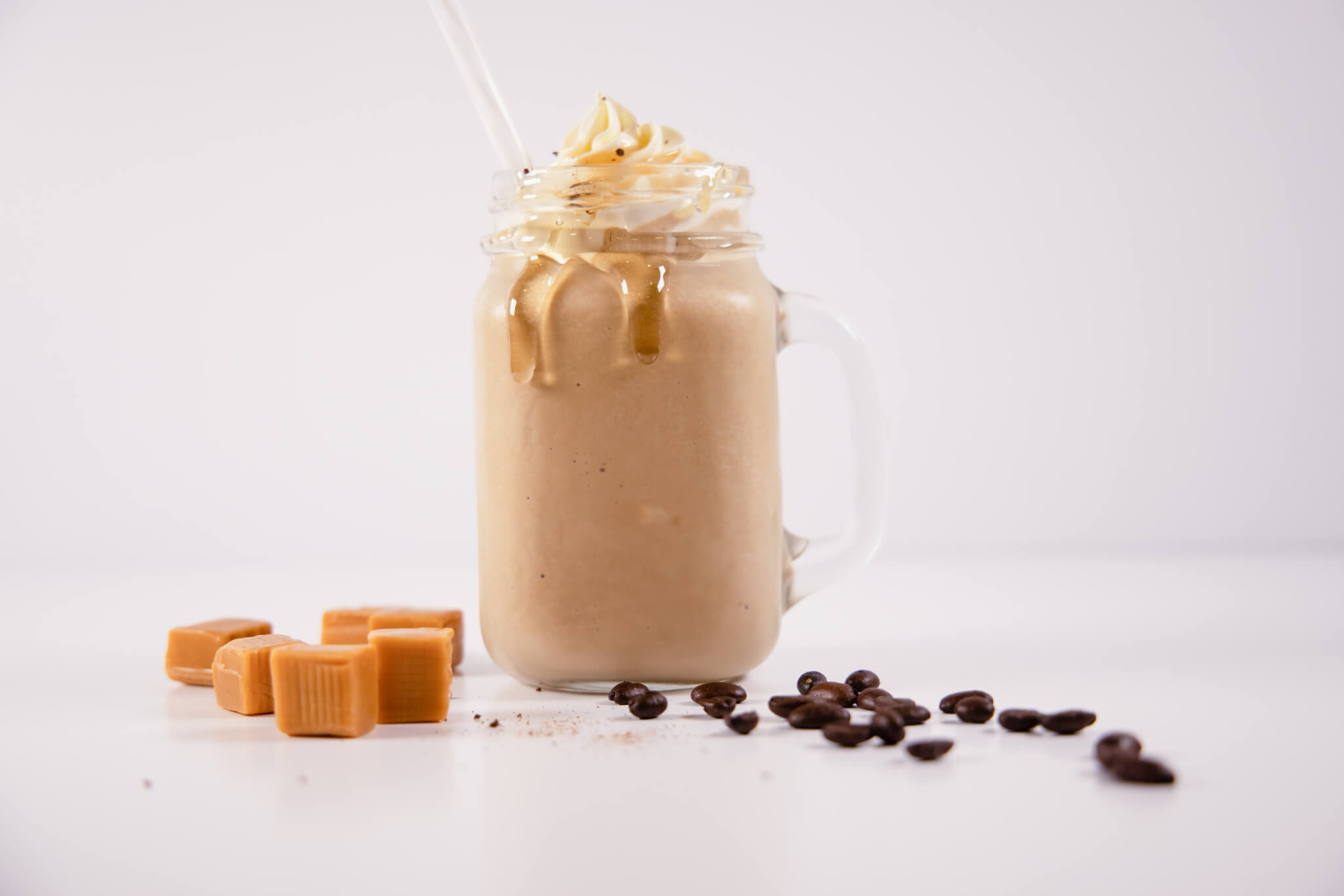 Caramel macchiato frappe- featuring caramel macchiato keto chow