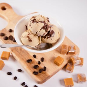 Caramel macchiato ice cream- featuring caramel macchiato keto chow