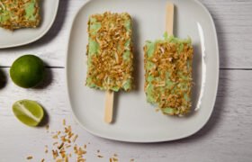 Creamy Key Lime-Coconut Popsicles