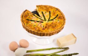 Leek and Asparagus Quiche