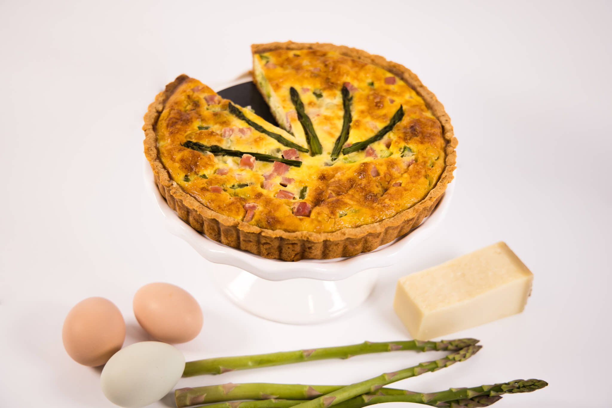 Leek and Asparagus Quiche