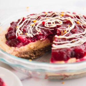 Orange Cream & Cranberry Pie