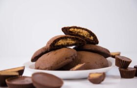 Peanut Butter Stuffed Chocolate Cookies