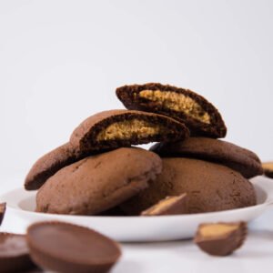 Peanut Butter Stuffed Chocolate Cookies