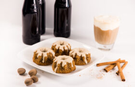 Root Beer Float Spice Cakes with Root Beer Glaze