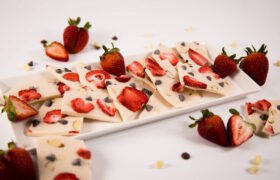 Strawberry White Chocolate Bark