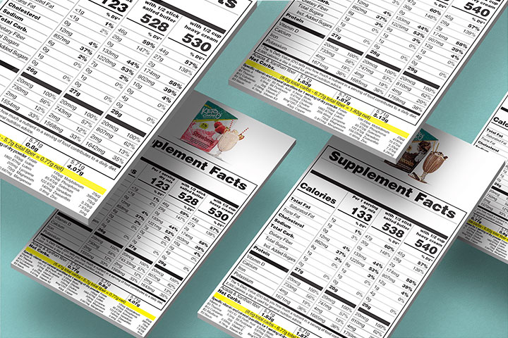 Photo of Keto Chow nutrition labels