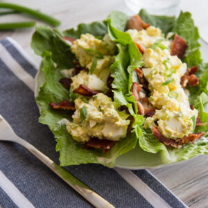 Bacon, Lettuce, and Egg Salad Wraps