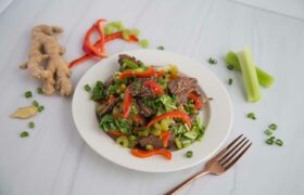 Beef Stir Fried Vegetables Keto Chow style