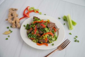 Beef Stir Fried Vegetables Keto Chow style