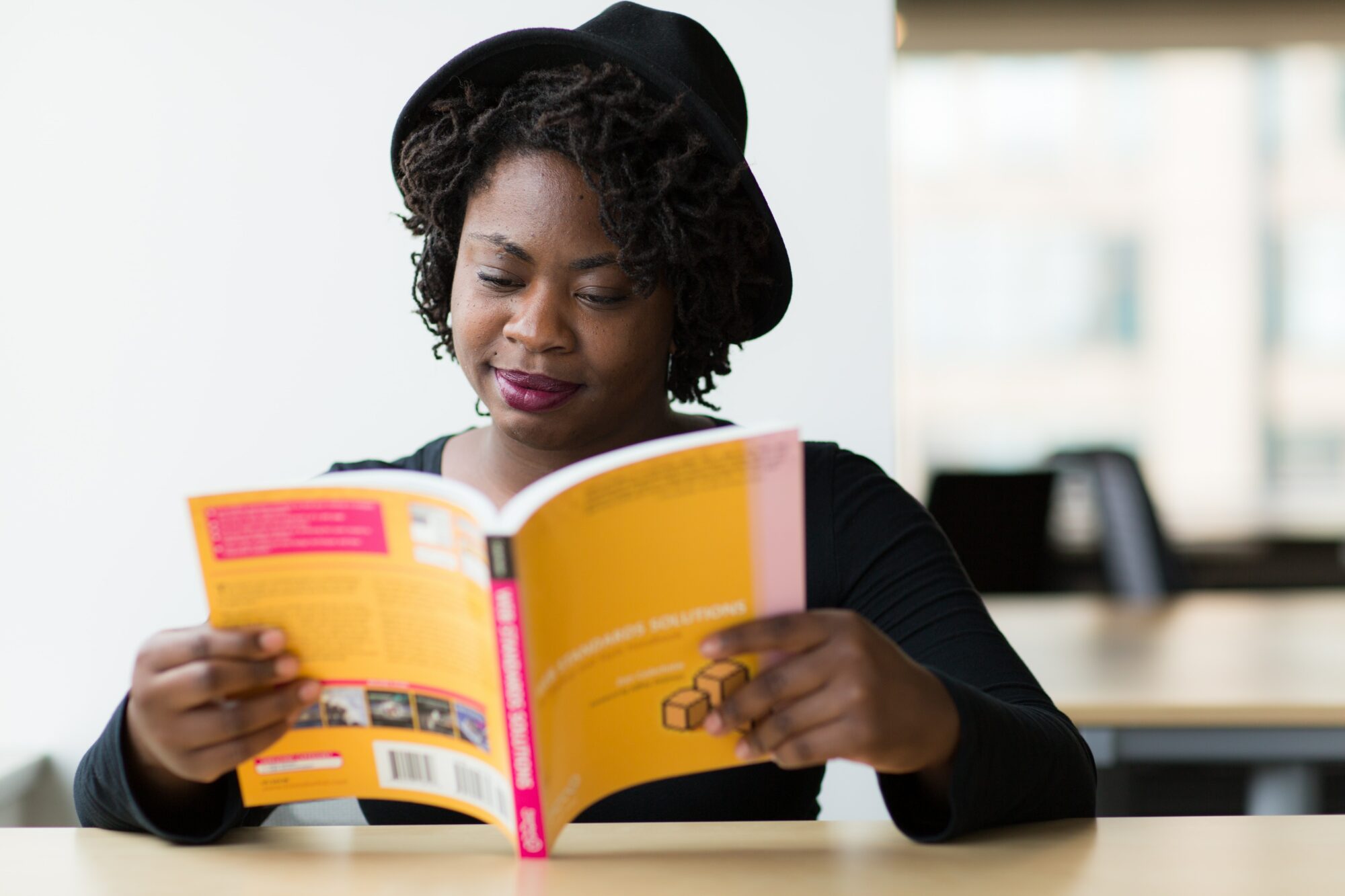 woman reading