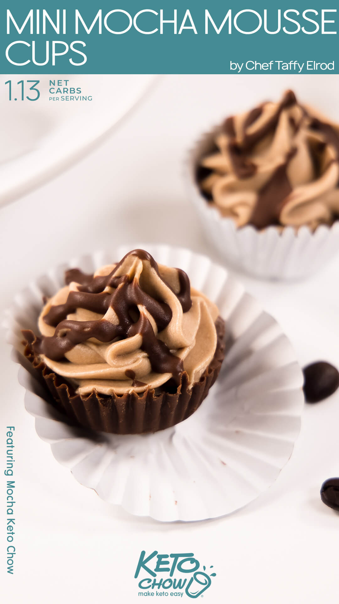 Keto Chow Recipes - Mini Keto Mocha Mousse Cups