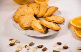 orange almond shortbread cookies