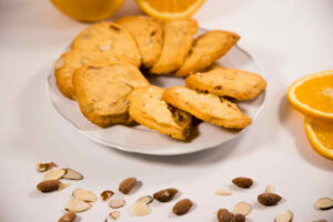 orange almond shortbread cookies