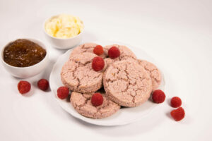 raspberry cheesecake scones