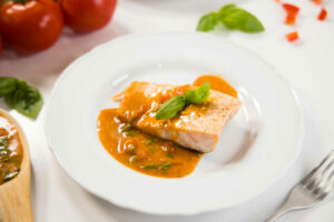 salmon in tomato sauce