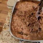 Shredded beef recombined with drippings