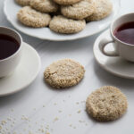 Tea cake cookies with sesame seeds