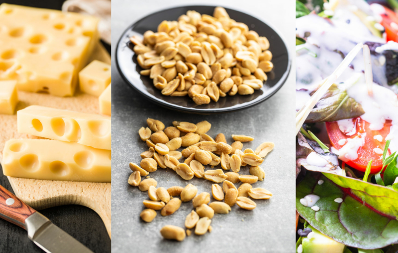 nuts, cheese and other keto foods