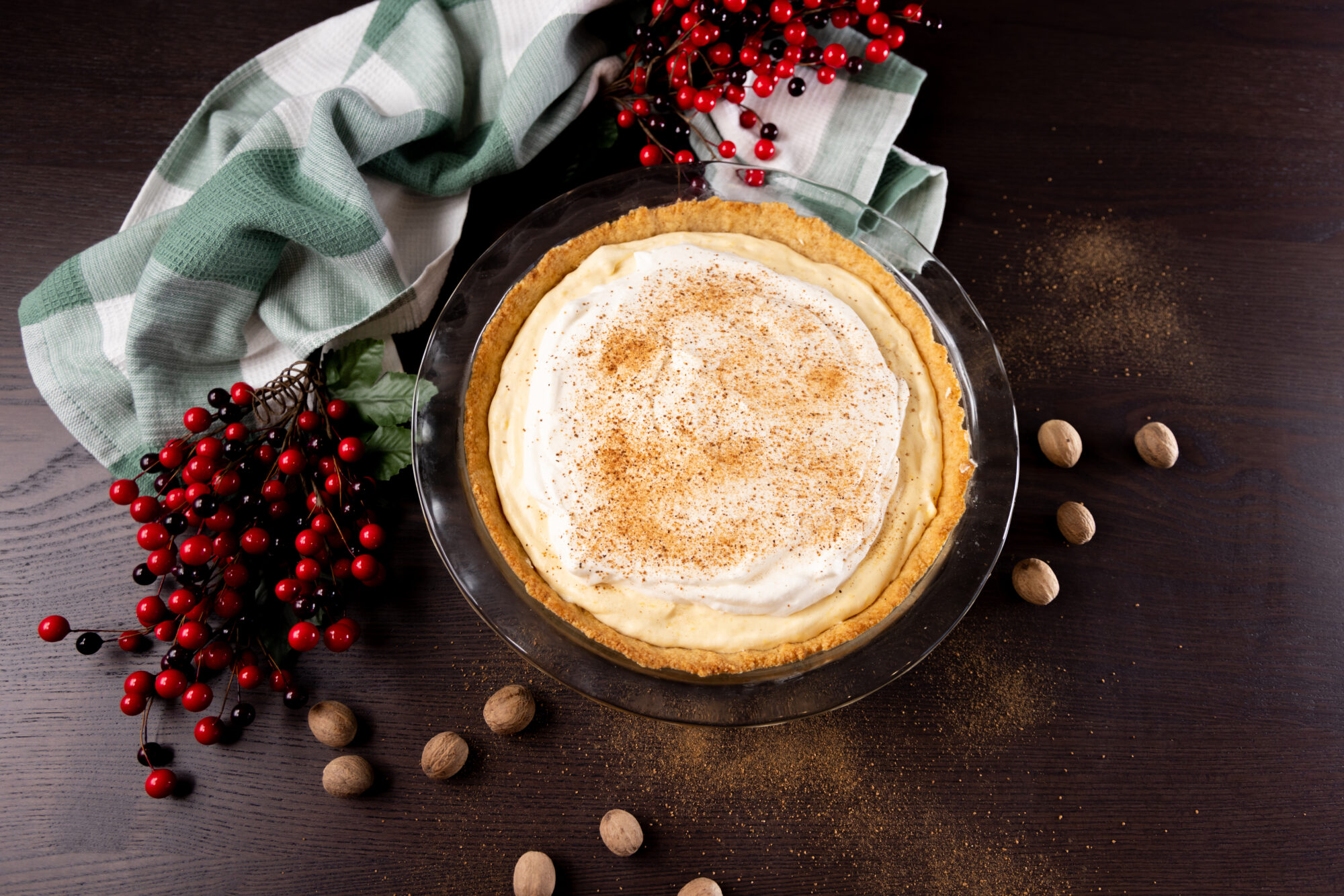 eggnog cream pie